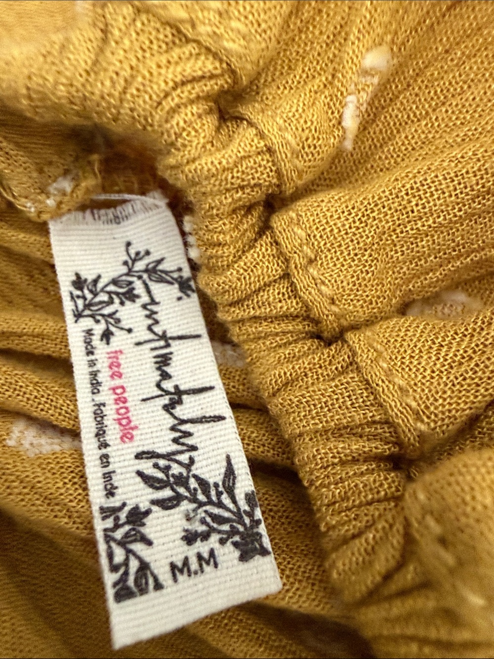 Mustard Yellow FREE PEOPLE jumpsuit - Picture 7 of 7